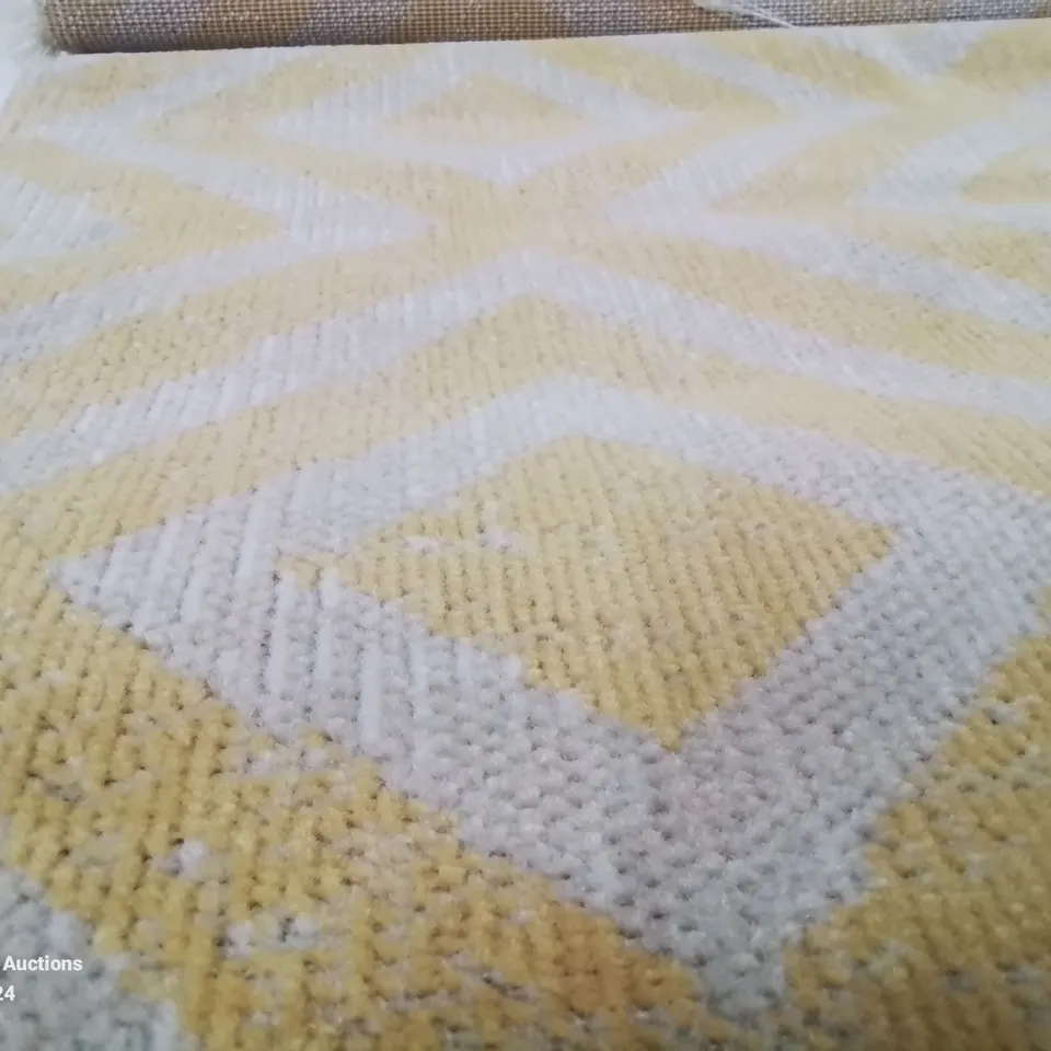BRAND NEW PACO HOME 821 POCO YELLOW-WHITE 60X100CM RUG