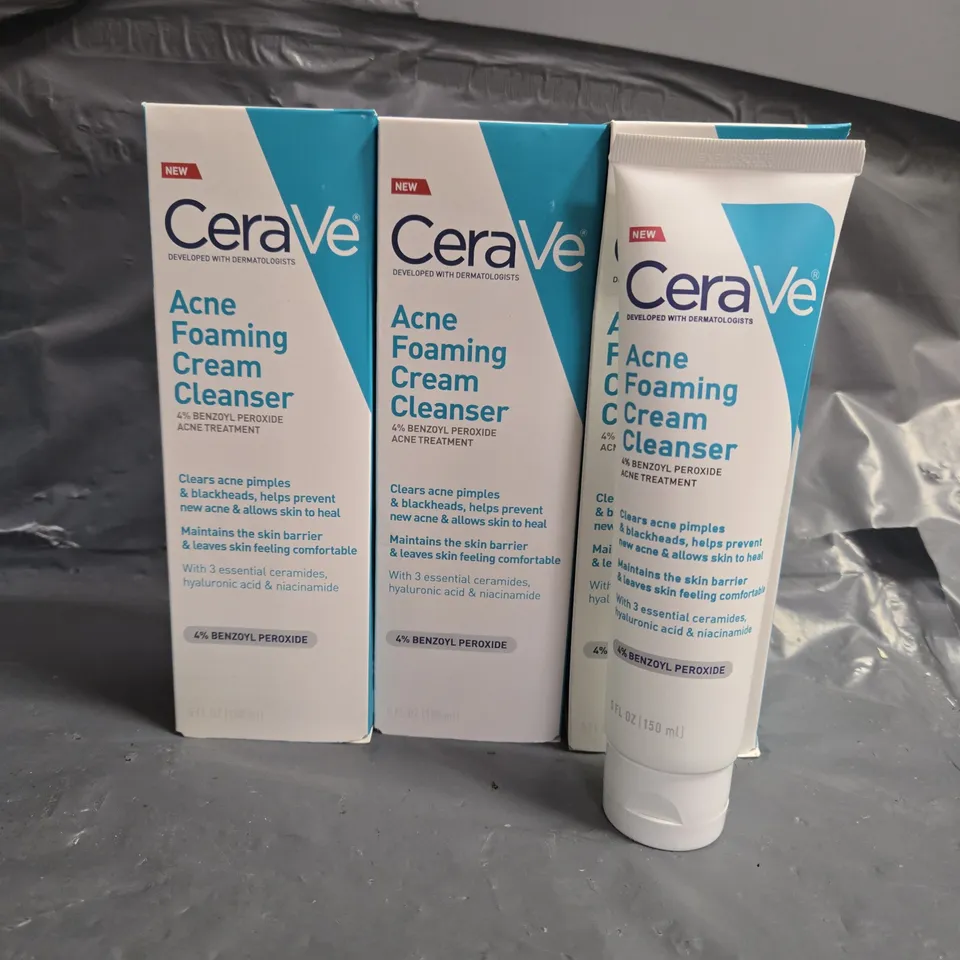 CERAVE X3 ACNE FOAMING CREAM CLEANSER 150ML