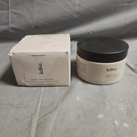 LELIVE AFRICAN BUTTER HYDRATE & FIRM BODY CREAM – 200ML, BOXED