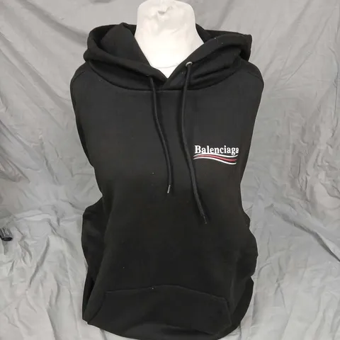 BALENCIAGA HOODIE – BLACK, SIZE M 