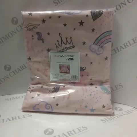 SEALED DREAMSCENE OHS UNICORN KINGDOM DUVET SET DOUBLE