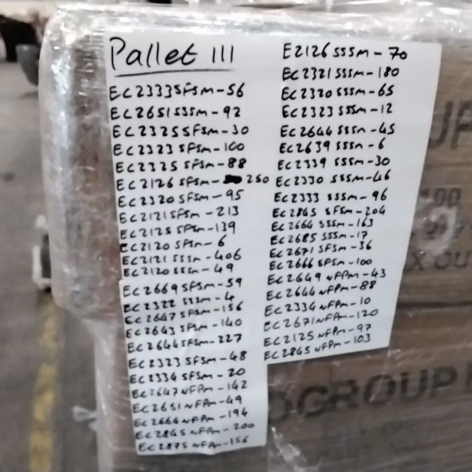 PALLET OF APPROXIMATELY 4500 ASSORTED ELECTRICAL ITEMS/COMPONENTS TO INCLUDE: DOUBLE BLANKING PLATES, SWITCHES ETC 