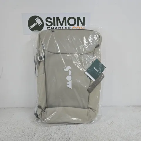 MOUS BEIGE BACKPACK WITH LOGO (SEALED IN PLASTIC)