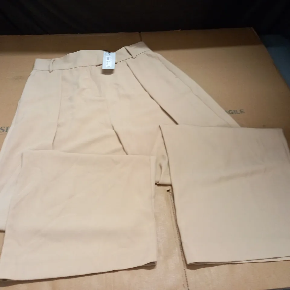 RIVER ISLAND WINTER ETHNIC BEIGE TROUSERS - UK 16