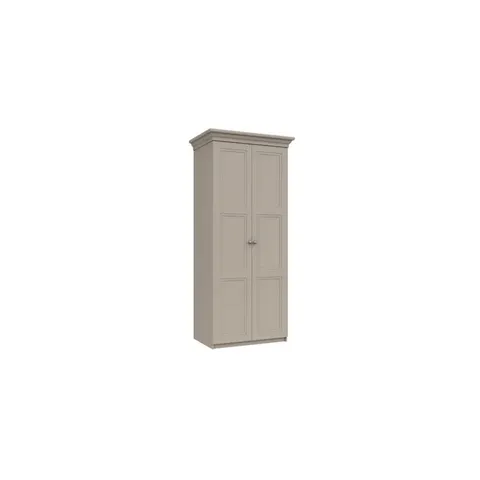 BOXED ADNAN 2 DOOR MANUFACTURED WOOD WARDROBE (1 BOX)