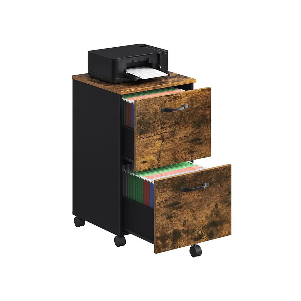 BOXED VASAGLE 2-DRAWER FILING CABINET PRINTER STAND