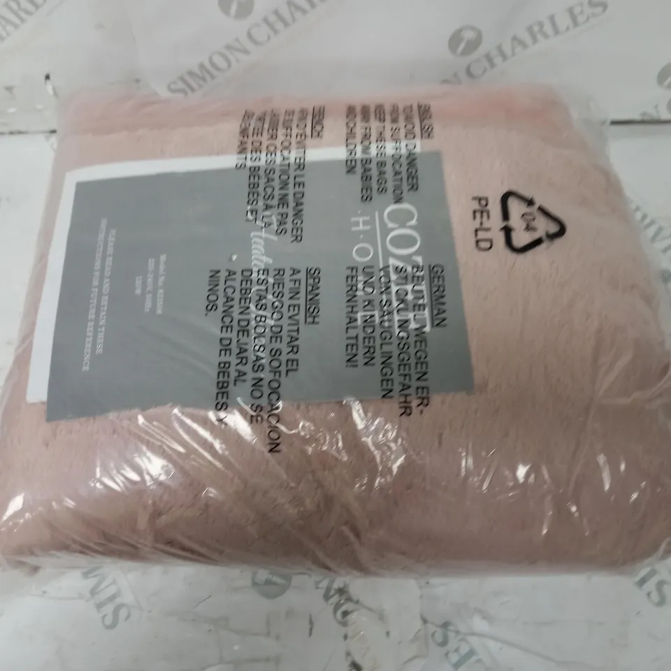 COZEE HOME HEATED BLANKET IN PINK