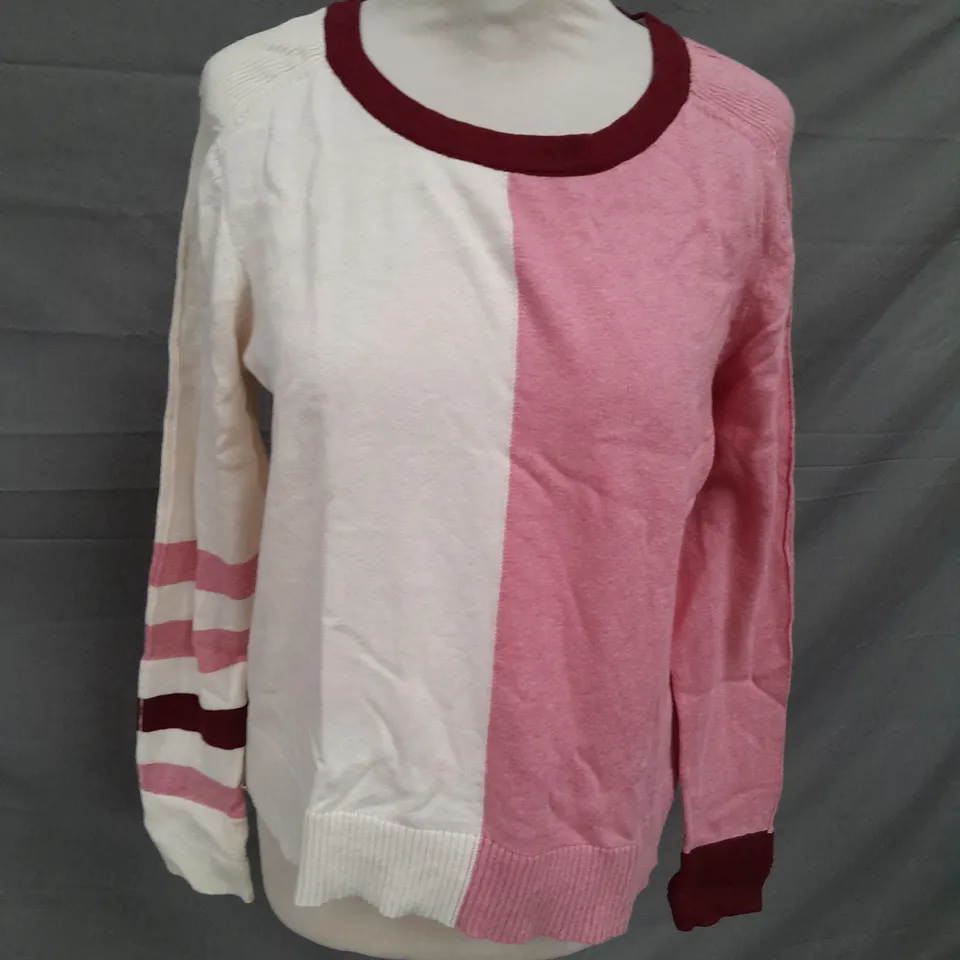 WHITE STUFF TWO TONE JUMPER - UK 12