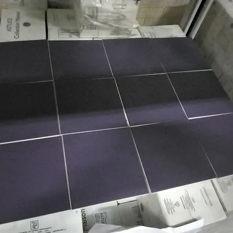 PALLET OF 96 BOXES OF 25 BRAND NEW MAT VIOLET TULIP ASTUCE 20x20cm TILES - EACH PACK COVERS APPROXIMATELY 1MΒ² (TOTAL APPROX. 96 Sq.Metres)