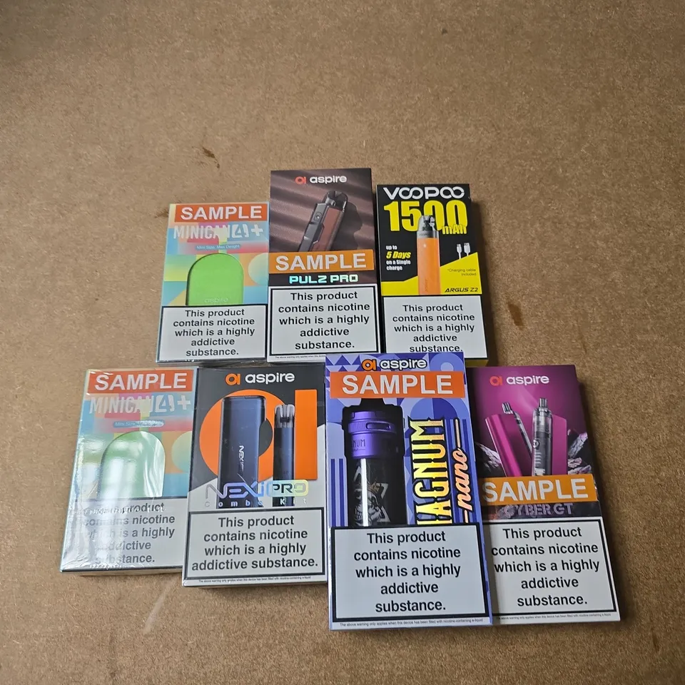 APPROXIMATELY 15 ASSORTED E-CIGARETTE PRODUCTS TO INCLUDE - ASPIRE, VOO POO ETC 
