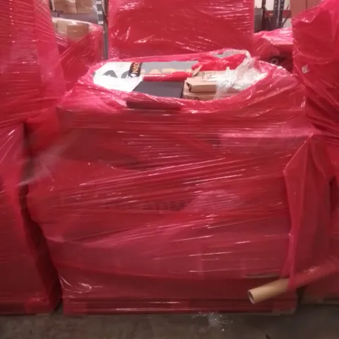 PALLET OF ASSORTED HOUSEHOLD GOODS AND FURNITURE TO INCLUDE;NACATIN INFLATABLE BOARD,PIPISHELL TOILET SEAT, FOLDABLE MAT ETC  