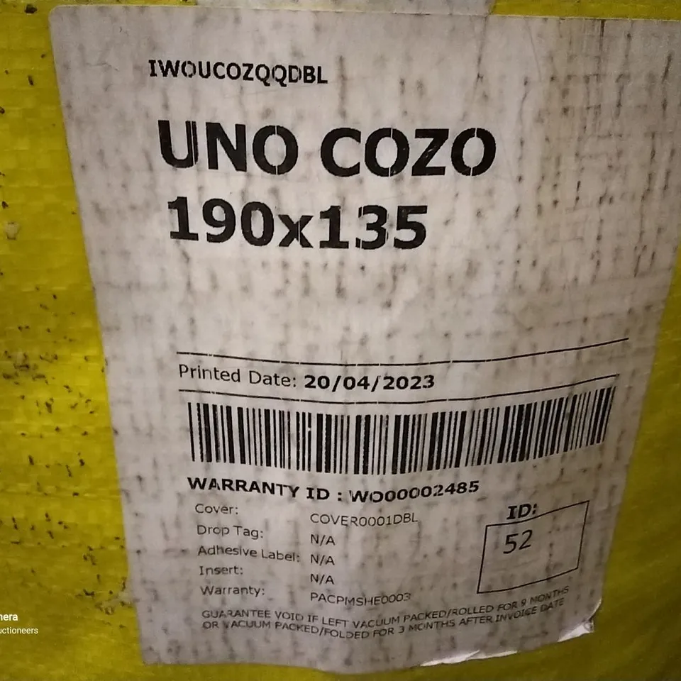 BAGGED & ROLLED UNO MATTRESS 190 × 135