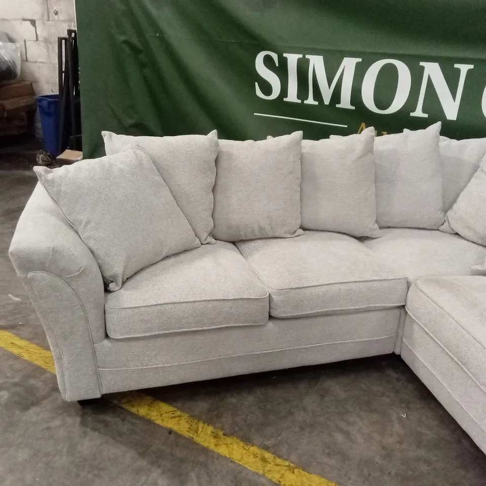 DURY CHUNKY WEAVE SCATTERBACK CORNER GROUP SOFA RRP £1149