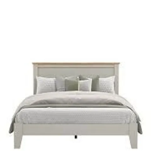 BOXED ATLANTA KING SIZE BED FRAME - GREY (1 BOX)