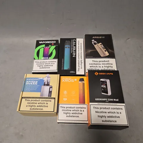 APPROXIMATELY 20 VAPES & E-CIGARETTES TO INCLUDE VAPORESSO, GEEKVAPE, UWELL ETC