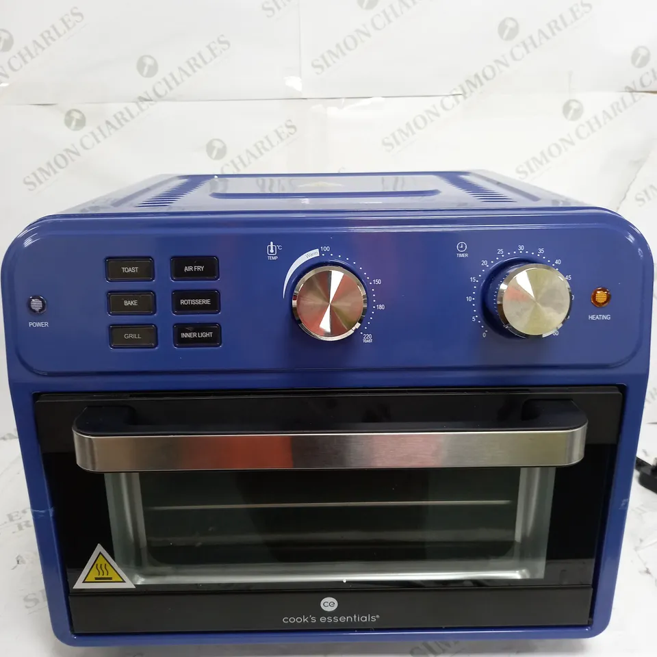 COOK'S ESSENTIAL 21-LITRE AIRFRYER OVEN IN BLUE