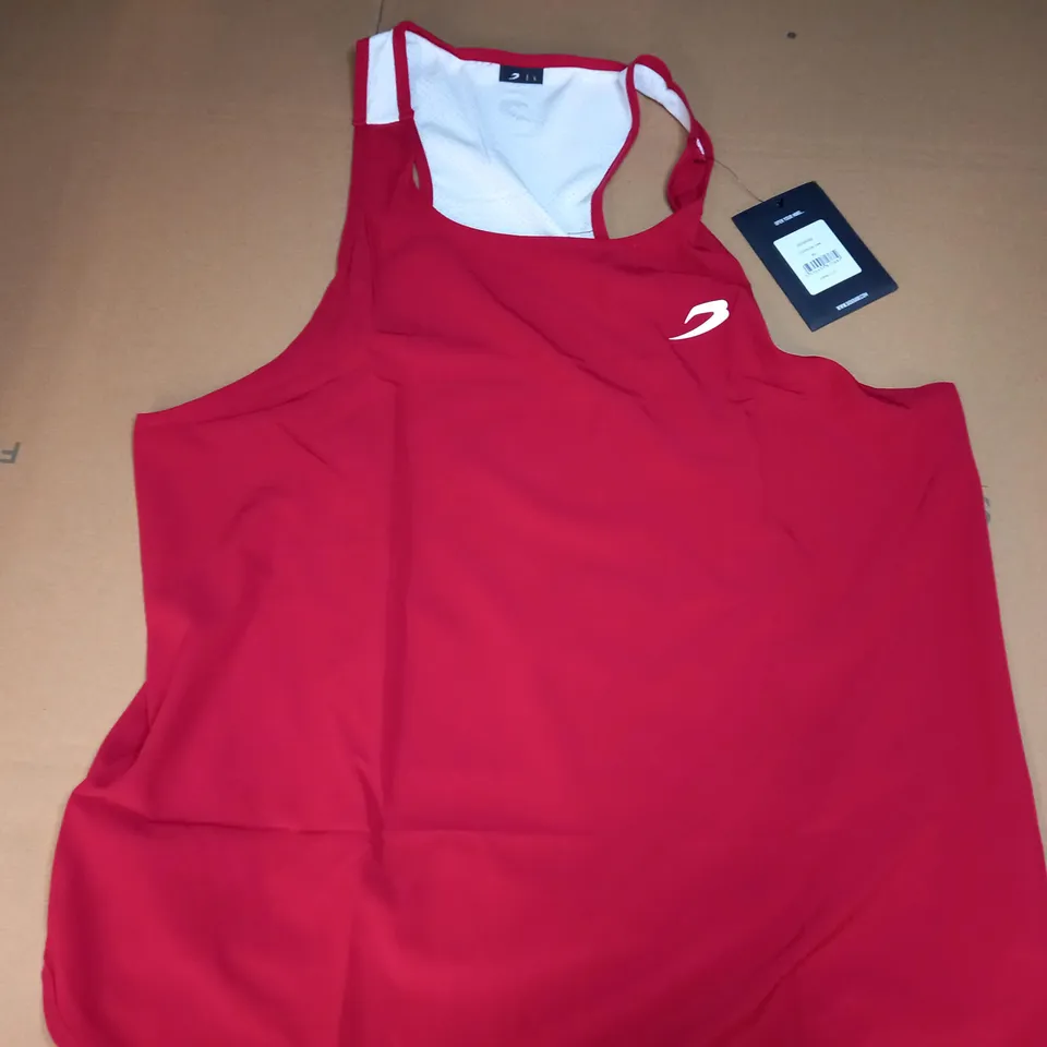 BOXRAW STEVENSON TANKTOP IN RED/WHITE - L