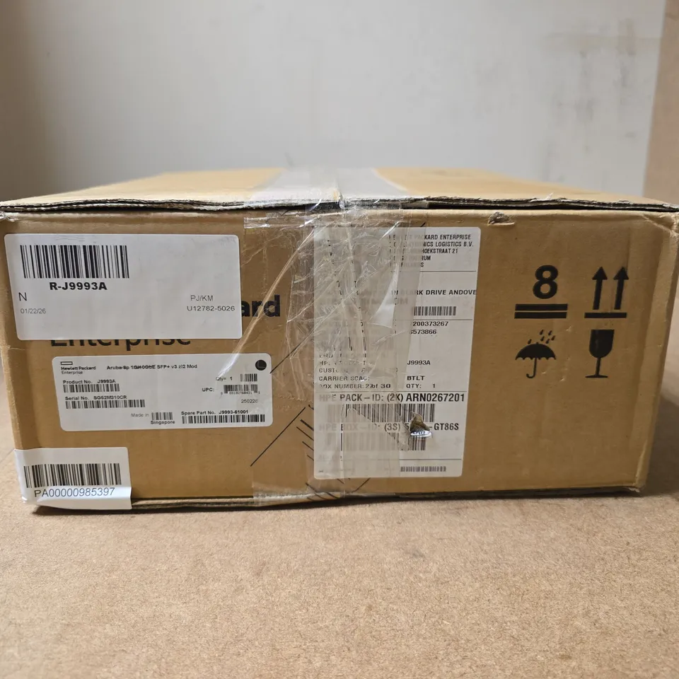 HEWLETT PACKARD ARUBA NETWORKING 8-PORT 1G/10GBE SFP+ MACSEC V3 ZL2 RENEW MODULE BOXED