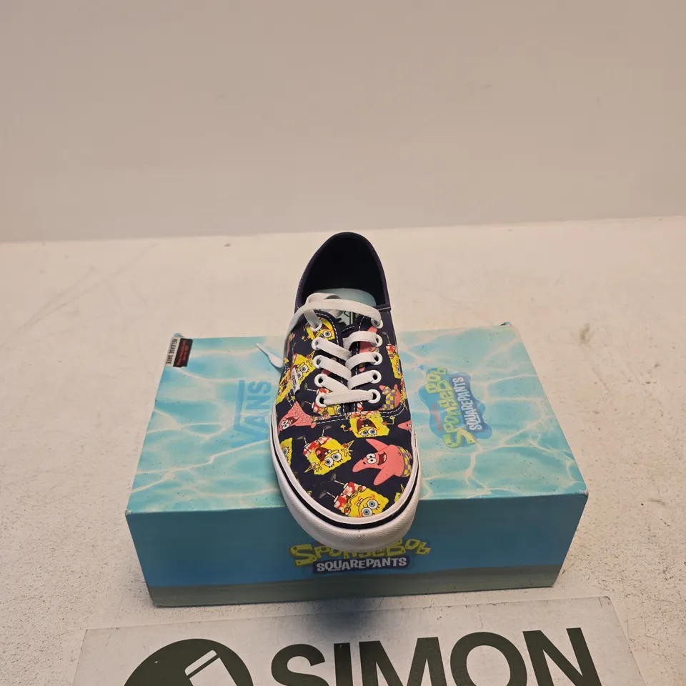 VANS SPONGEBOB SQUAREPANTS SHOES – UK 7 (US 8) – BOXED