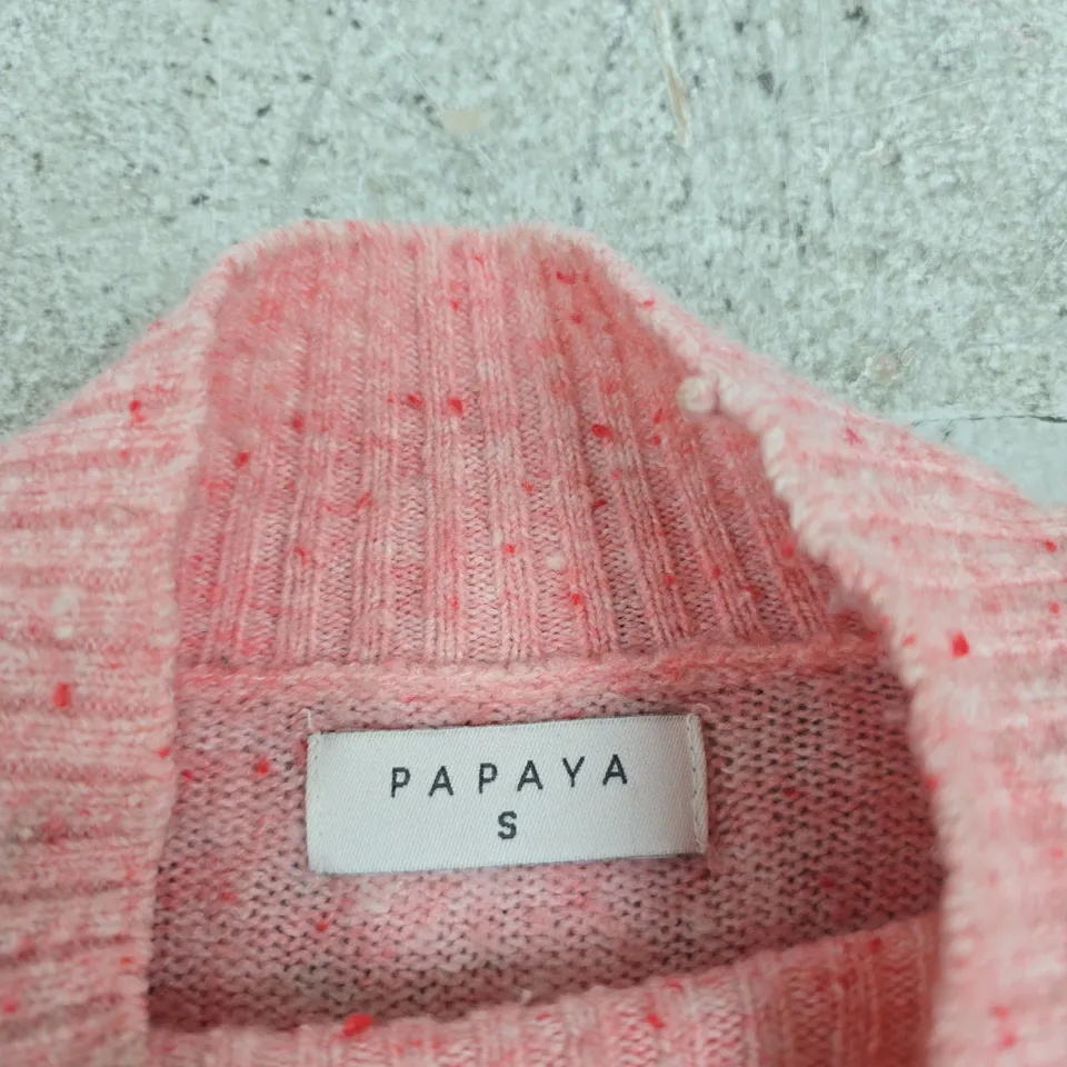 PAPAYA PINK KNIT JUMPER – SIZE S