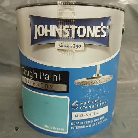 JOHNSTONE'S BATHROOM TOUGH PAINT - ISLAND BREEZE - 2.5L - COLLECTION ONLY