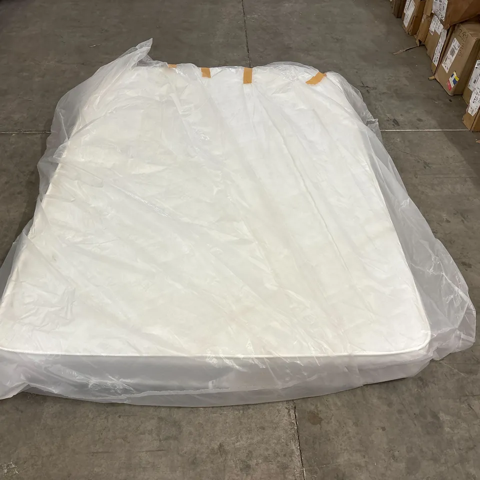 QUALITY BAGGED WHITE NOISE ECO PRO HYBRID 135cm DOUBLE MATTRESS