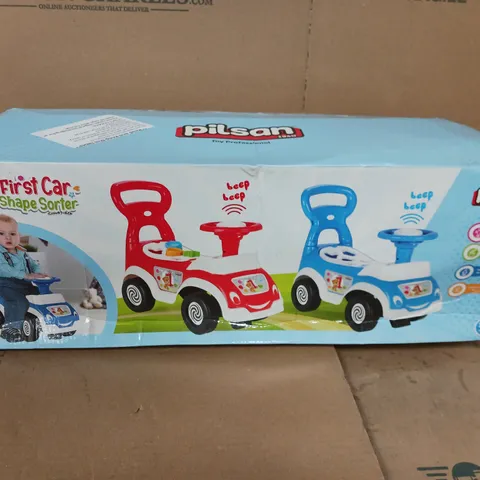 PILSAN MY FIRST CAR WITH SHAPE SORTER - PINK