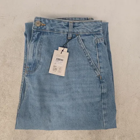 NOBODY'S CHILD PECKHAM BARREL LEG JEANS IN BLUE SIZE UK 14S