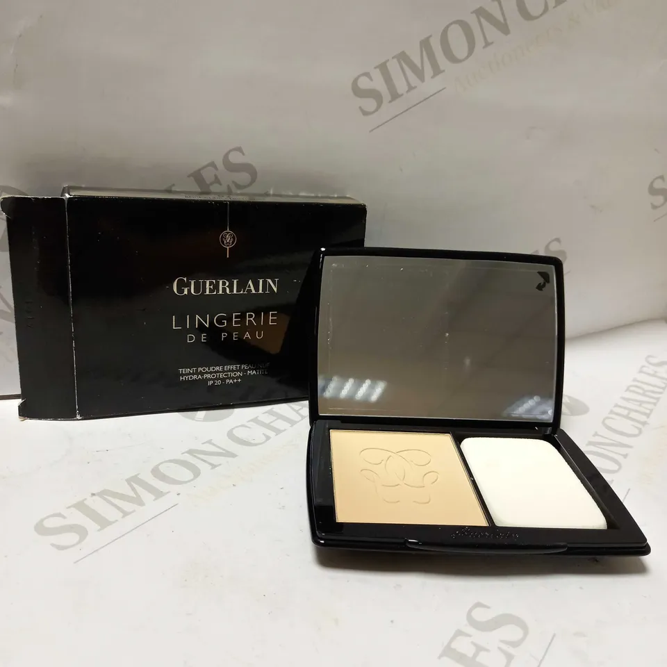 GUERLAIN LINGERIE DE PEAU NUDE POWDER FOUNDATION - 02 LIGHT BEIGE 