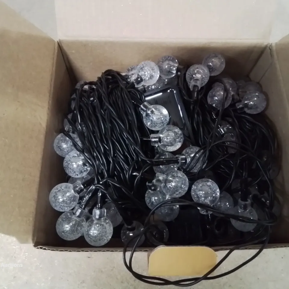 A BOX OF LED STRING LIGHTS 