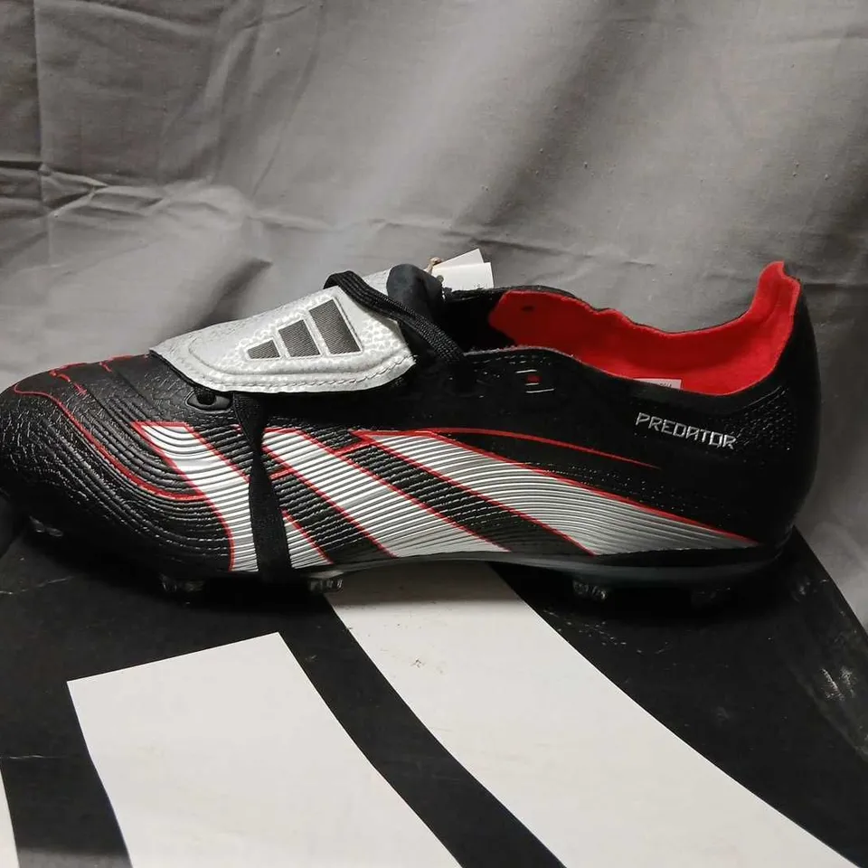 ADIDAS PREDATOR LEAGUE FT FG/MG FOOTBALL BOOTS – UK 9.5 (EU 44) – BLACK/RED