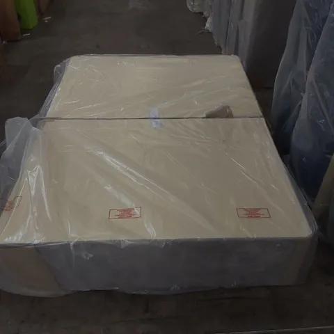 CHENILLE 4'6 DOUBLE 4 DRAWER DIVAN BASE (2 ITEMS)