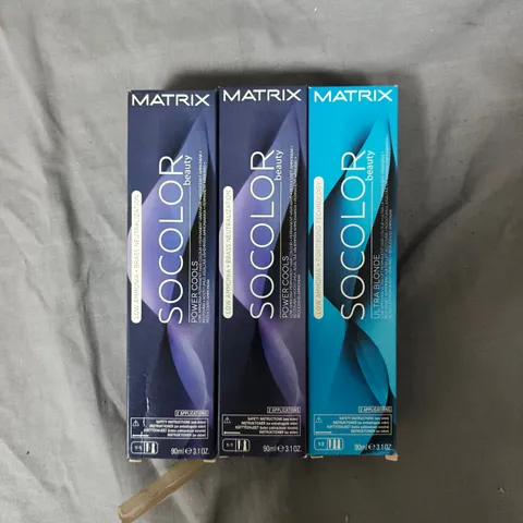 APPROXIMATELY 20 ASSORTED MATRIX SO COLOUR BEAUTY HAIR COLOURS 