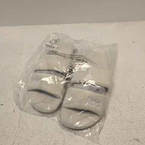 PETER ALEXANDER - GREY SLIP-ON SANDALS (SLIDES) – SIZE L