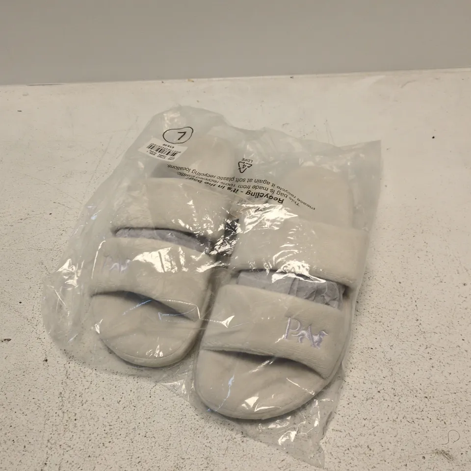PETER ALEXANDER - GREY SLIP-ON SANDALS (SLIDES) – SIZE L