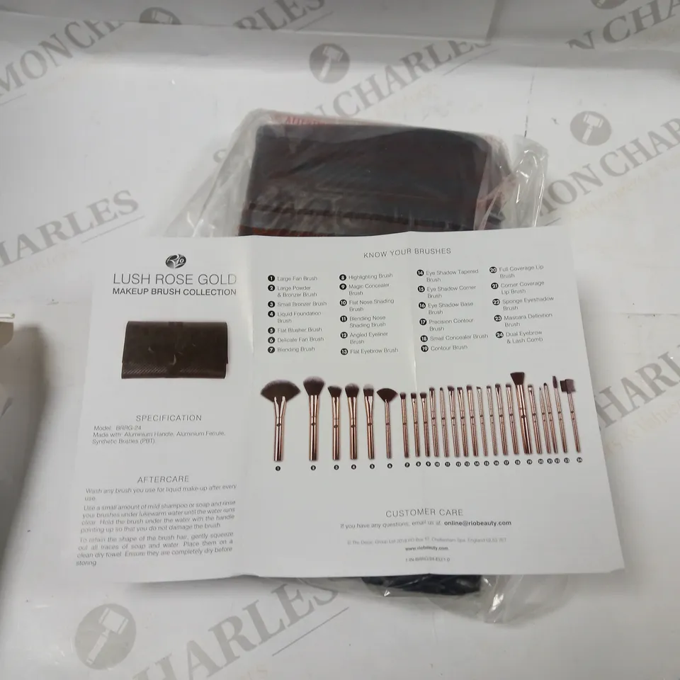 RIO LUSH ROSE GOLD MAKEUP BRUSH COLLECTION 
