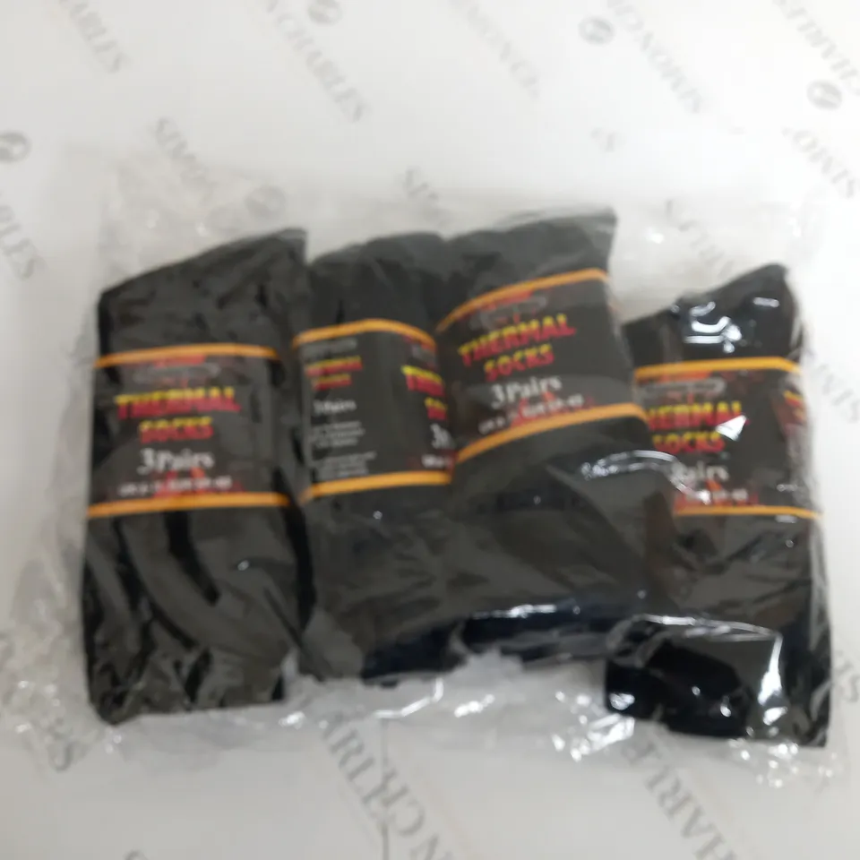PACK OF 3 THERMAL SOCKS - X4 - SIZE 6-11