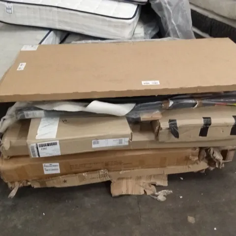 PALLET OF ASSORTED INCOMPLETE DESIGNER FURNITURE PARTS AND PIECES