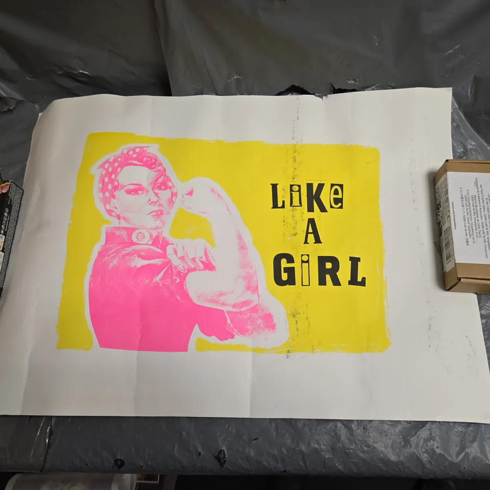 LIKE A GIRL POSTER PRINT BY WHEE DESIGN KERRY WHEELER