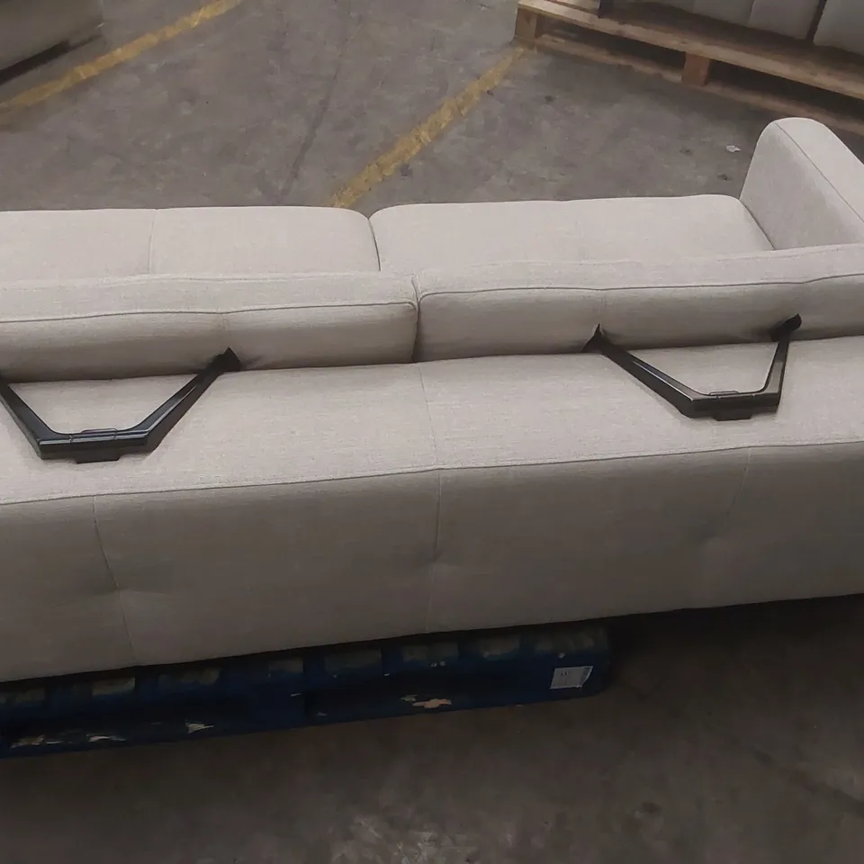 DANETTI COLTON IVORY CHENILLE 3 SEATER SOFA RRP £1699