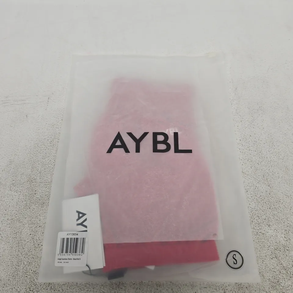 BAGGED AYBL ADAPT SEAMLESS SHORTS – SALSA RED, UK S