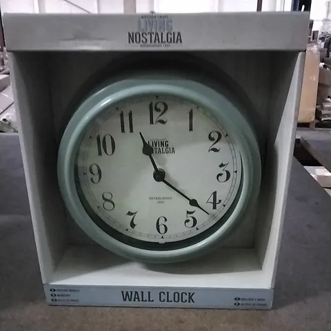 BOXED KITCHEN CRAFT WALL CLOCK - TEAL