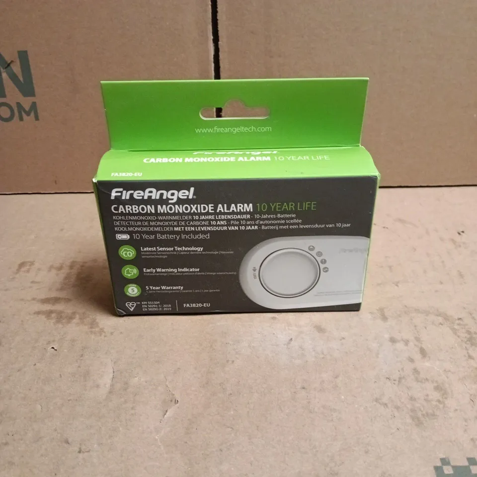 FIREANGEL CARBON MONOXIDE ALARM 10 YEAR LIFE