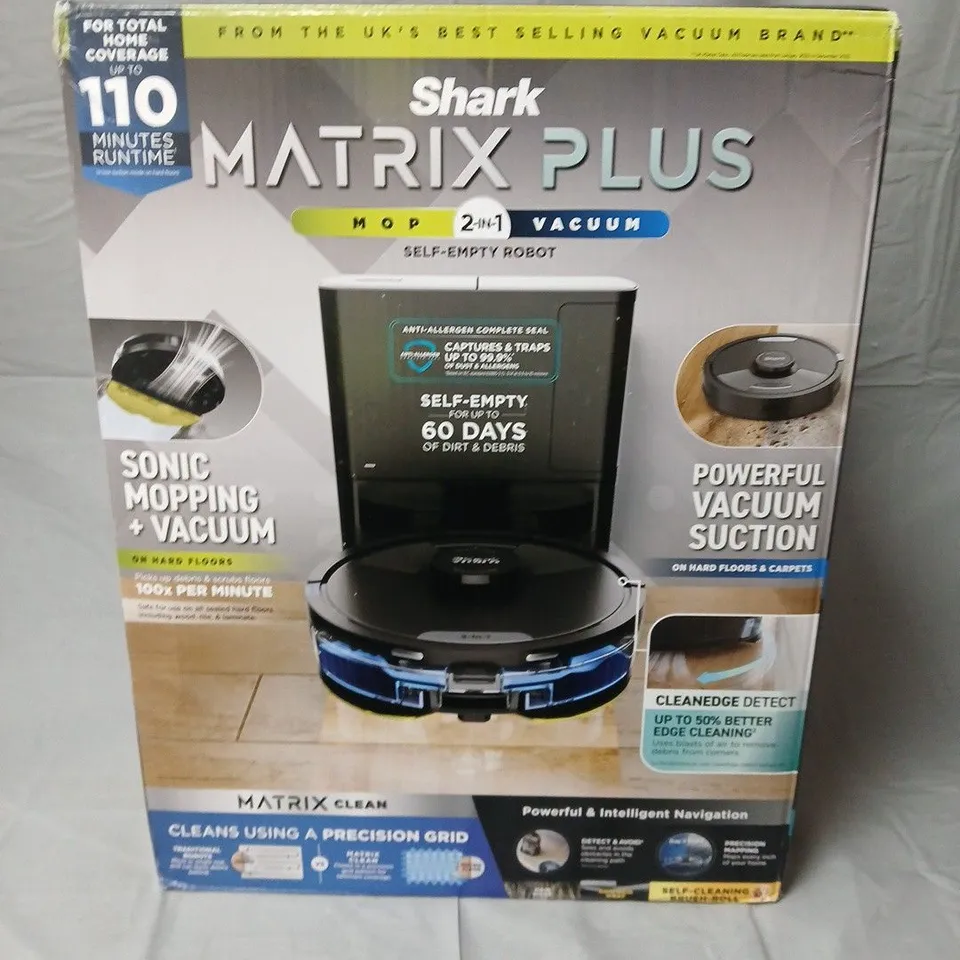SHARK MATRIX PLUS 2-IN-1 ROBOTIC VACUUM CLEANER WITH DOCKING STATION