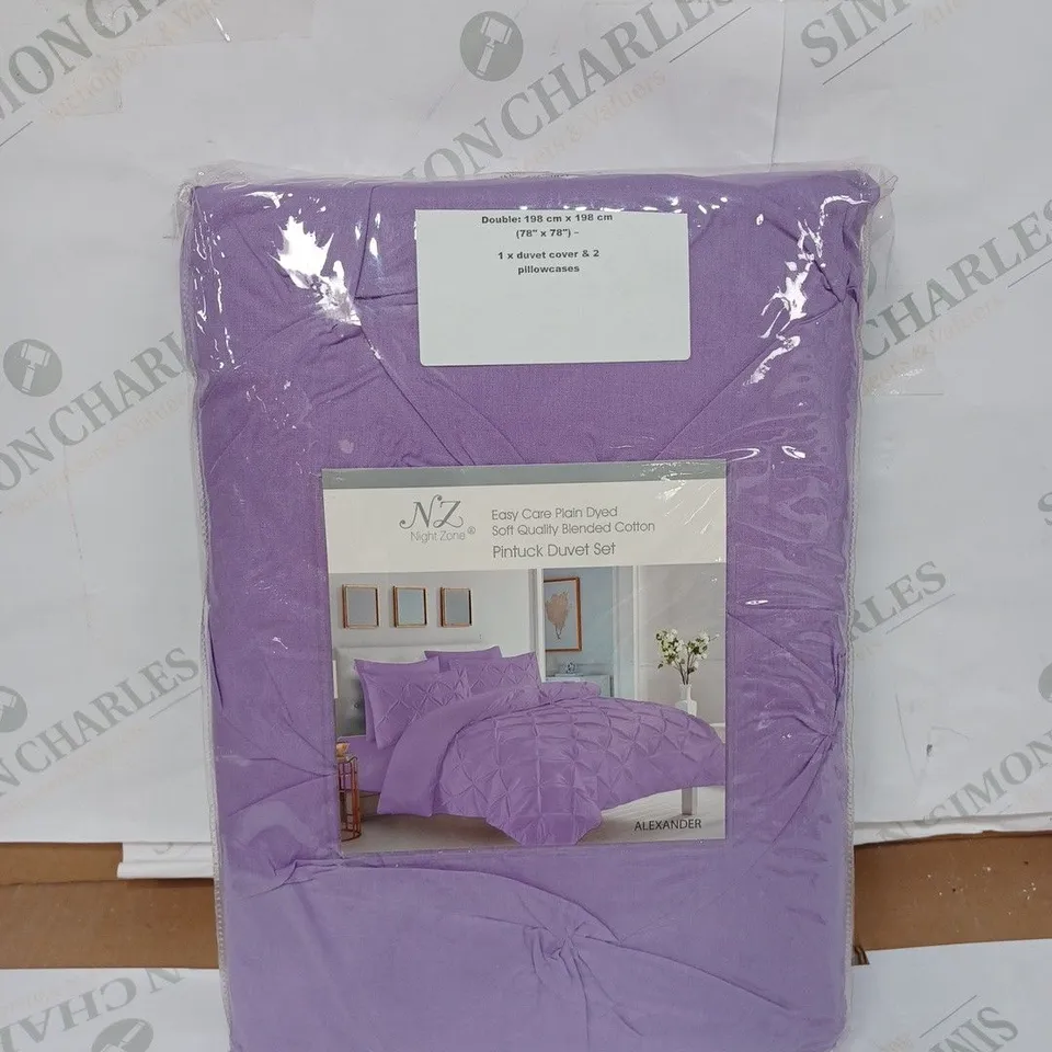 NIGHT ZONE BEDDING SET IN PURPLE, SIZE: DOUBLE