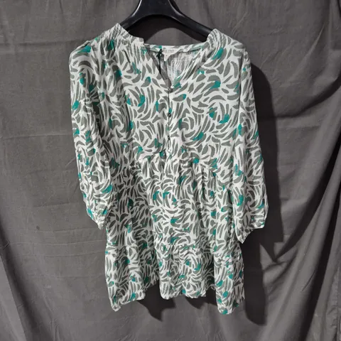 WHITE STUFF WOMEN'S DRESS β LEAF PRINT, UK 12