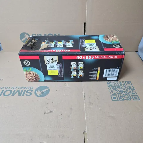 SHEBA FINE FLAKES POULTRY SELECTION 40 X 86G MEGA PACK BOXED