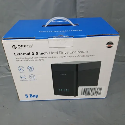 BOXED ORICO EXTERNAL 3.5 INCH HARD DRIVE ENCLOSURE