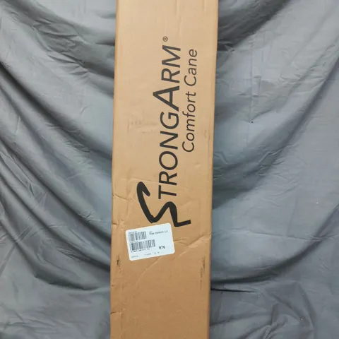 STRONG ARM COMFORT CANE WITH STANDING BASE & LIGHT IN BLUE