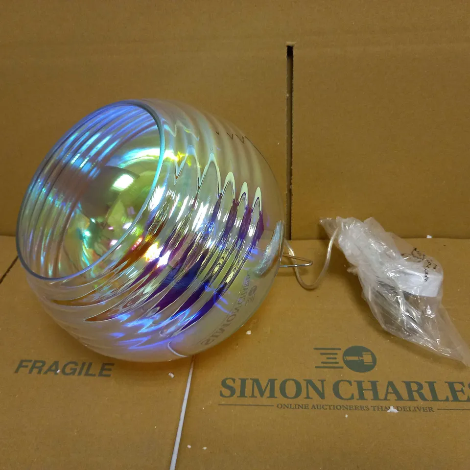 BRAND NEW DAR LIGHTING THIAGO POLISHED CHROME & GLASS TABLE LAMP